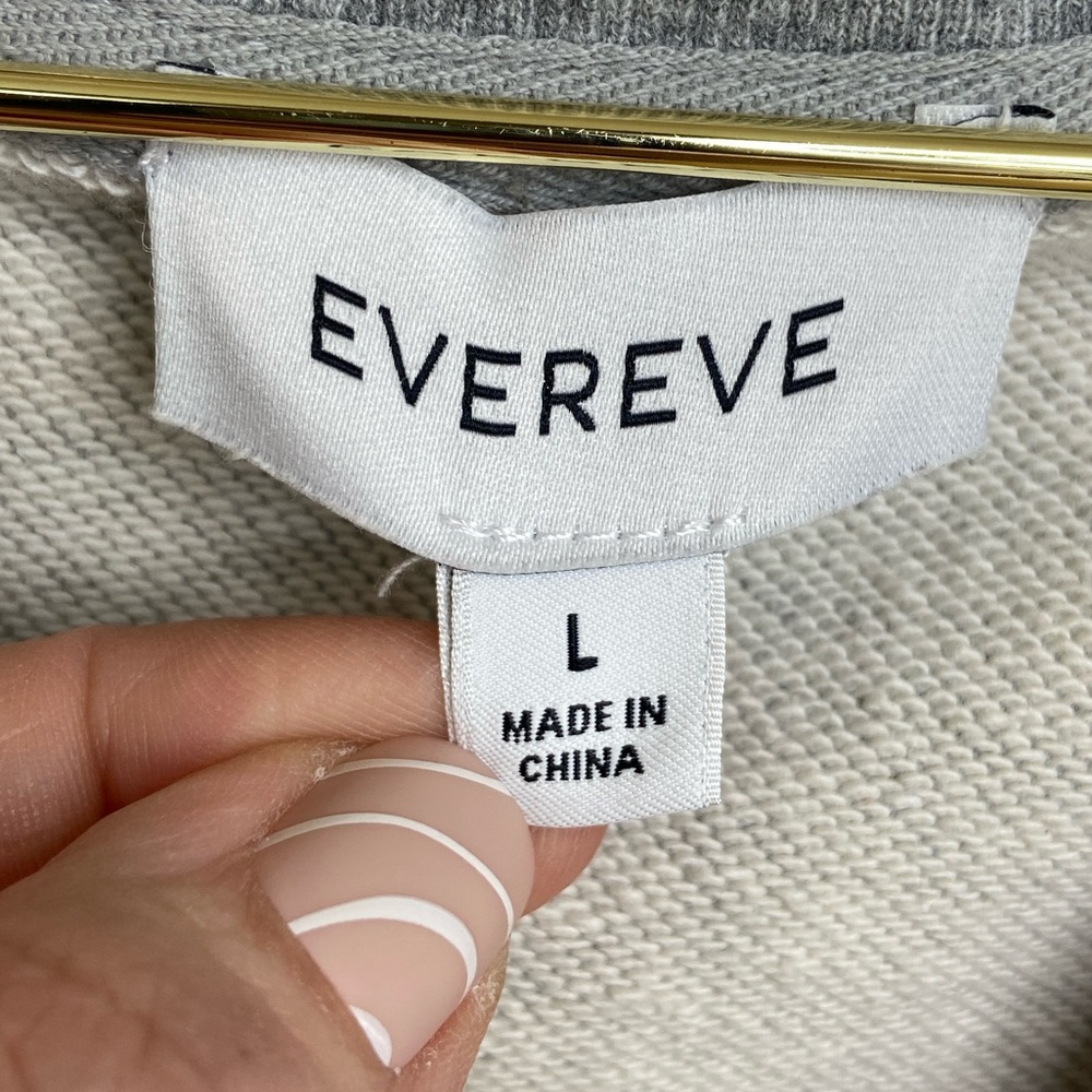 Evereve Gray Short Sleeve Sweatshirt - Picture 5 of 7